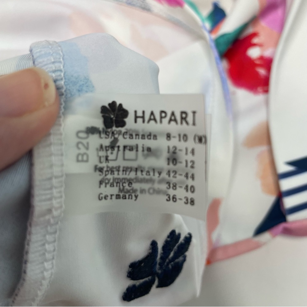 Hapari Twist Nautabloom Tankini Top Sz M 8-10 - Picture 10 of 10